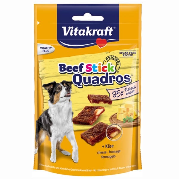 Vitakraft Hundesnack BeefStick Quadros Käse Hundesnacks