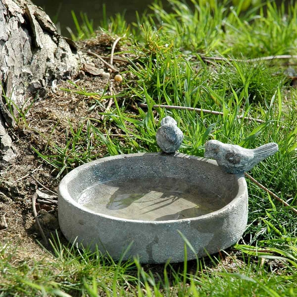 Vogeltränke aus 24,5 cm bei dobar Keramik Pool-Oase ZooRoyal