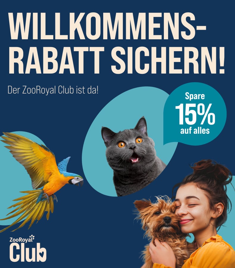 15% Willkommensrabatt im ZooRoyal Club