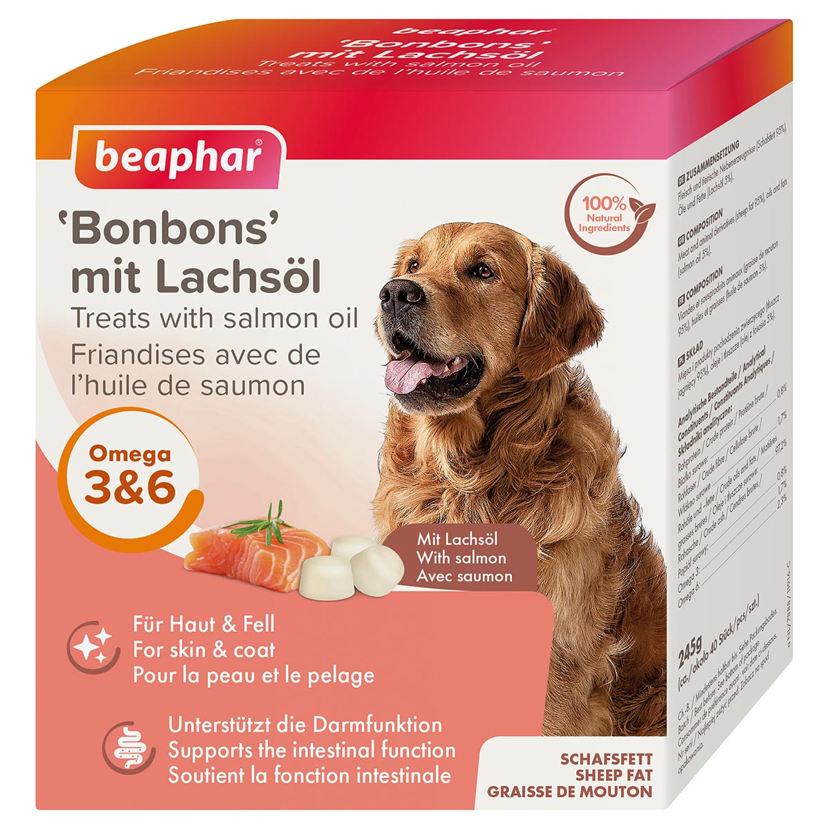 beaphar Lachsöl Bonbons 245g