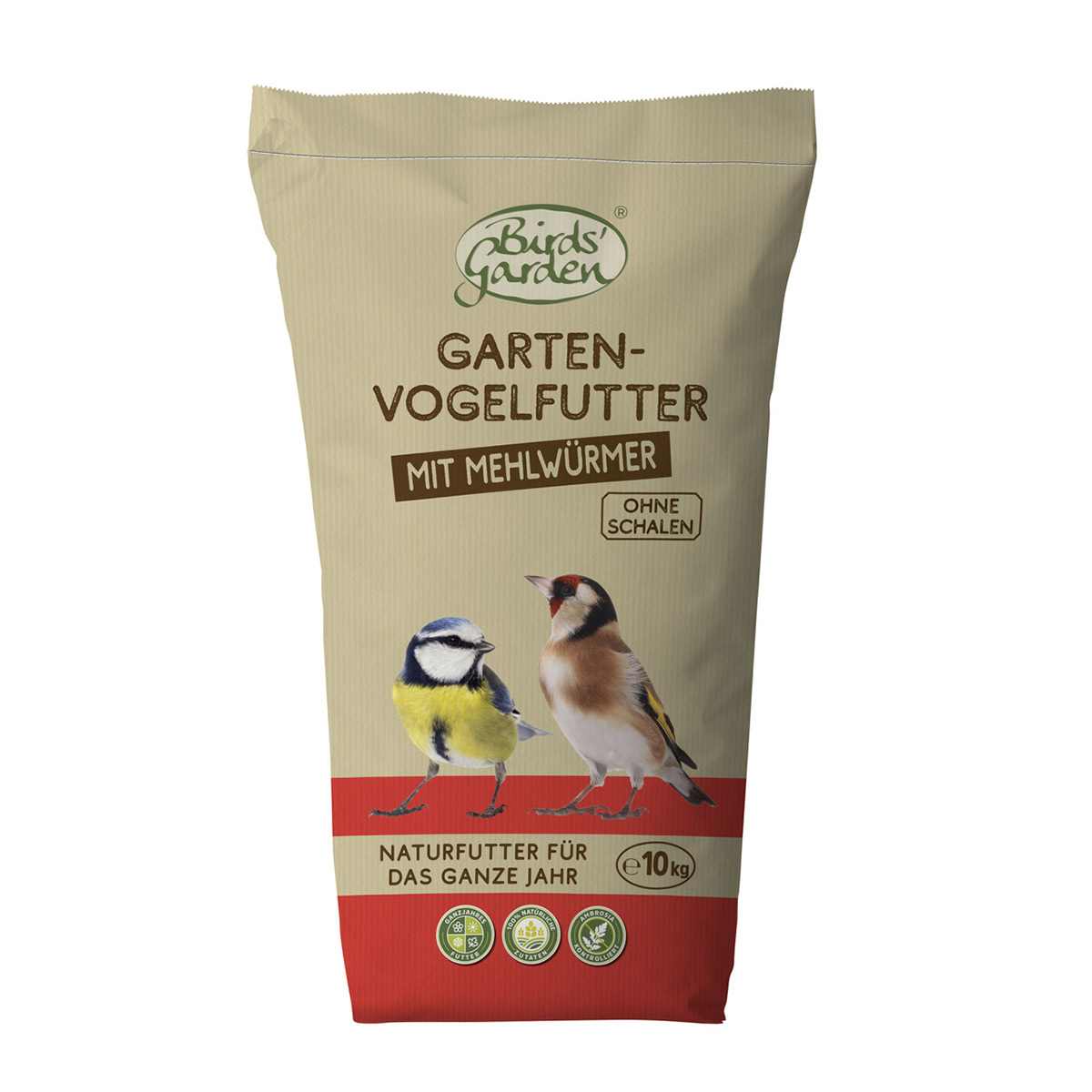 Birds Garden Gartenvogelfutter mit Mehlwürmern 10kg