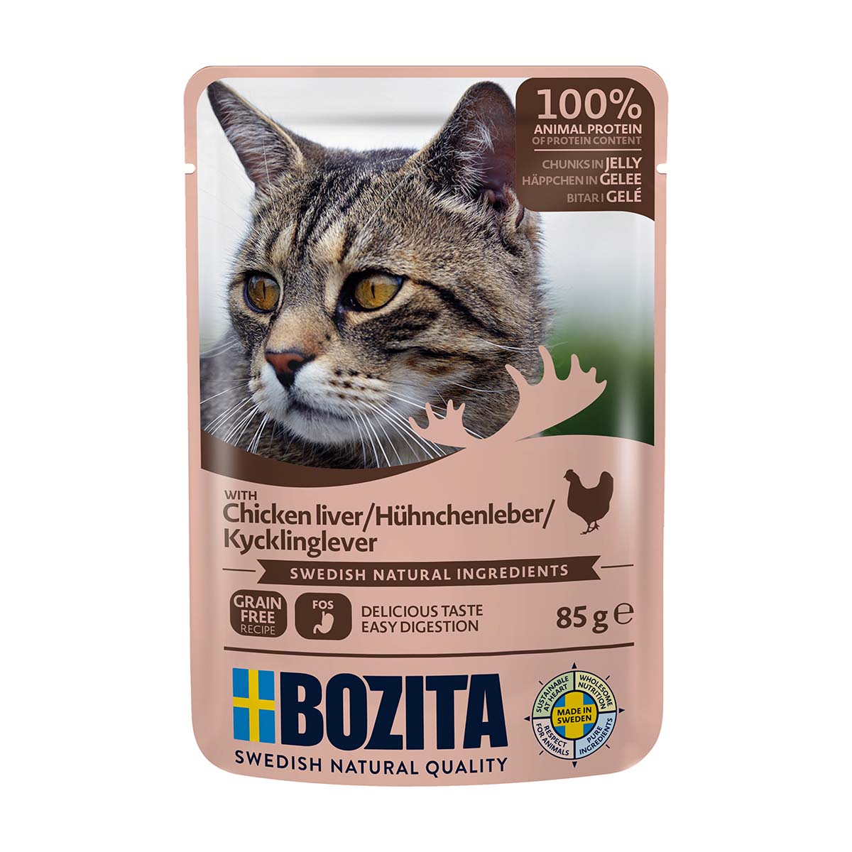 Bozita Pouch Häppchen in Gelee mit Hühnchenleber