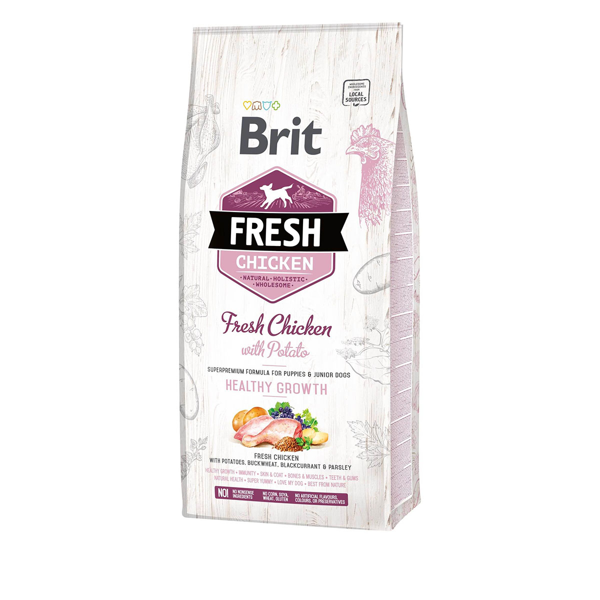 Brit Fresh Dog - Puppy &amp; Junior - Chicken - Healthy Growth