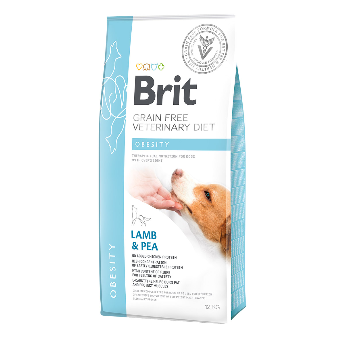Brit Vet Diet Dog Obesity 12 kg