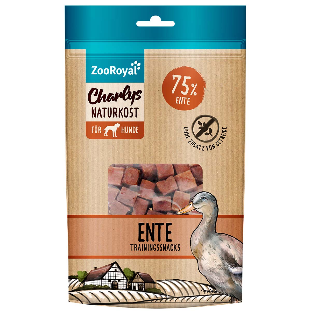ZooRoyal Charlys Naturkost Trainingssnack Ente