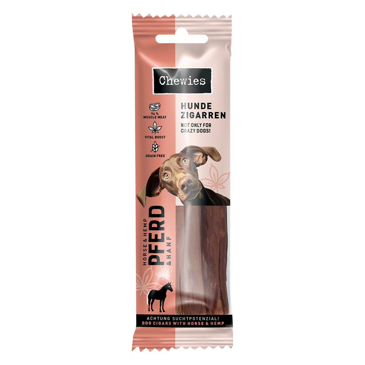 Chewies Hundezigarren Pferd &amp; Hanf 75g