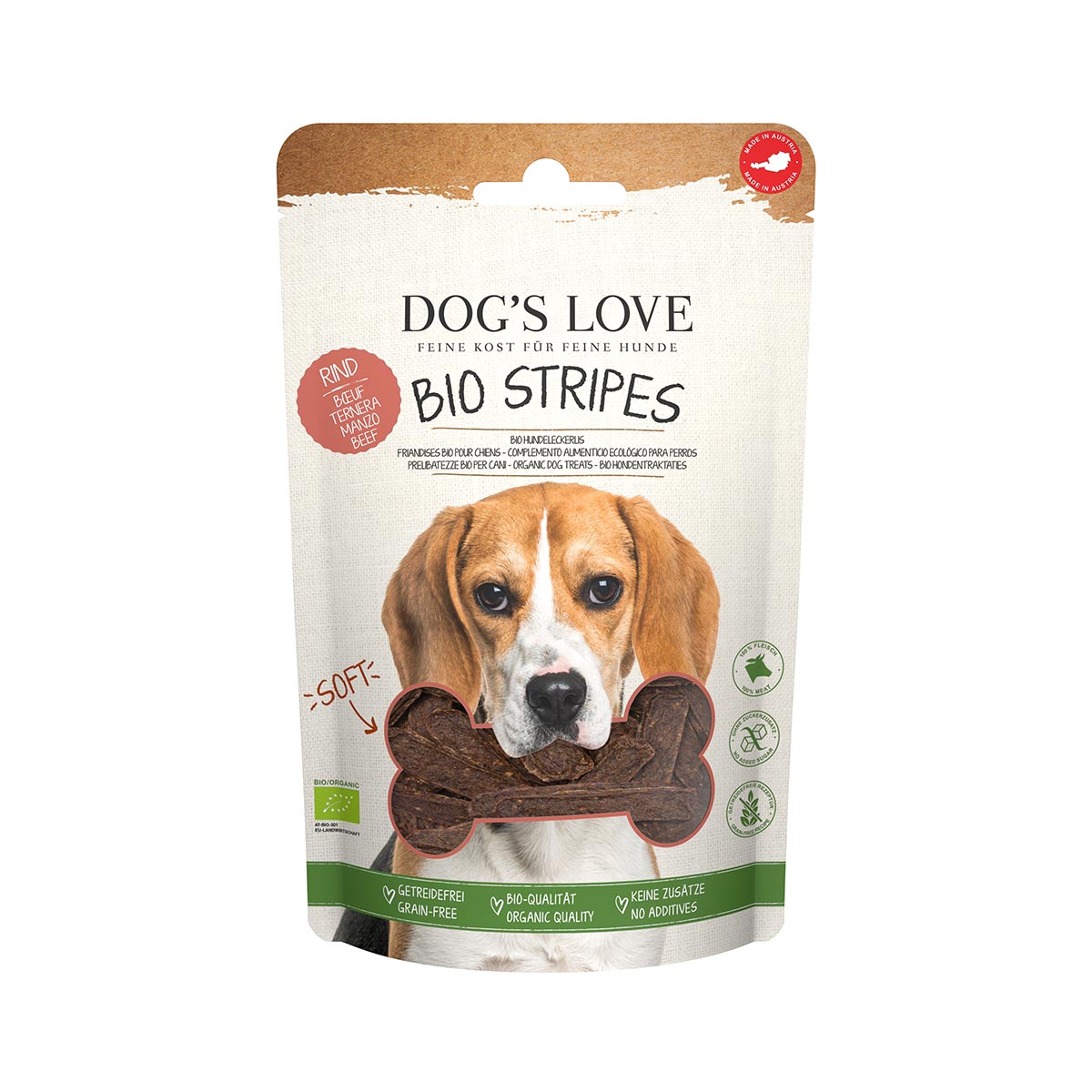 Dog's Love BIO STRIPES Rind 150g