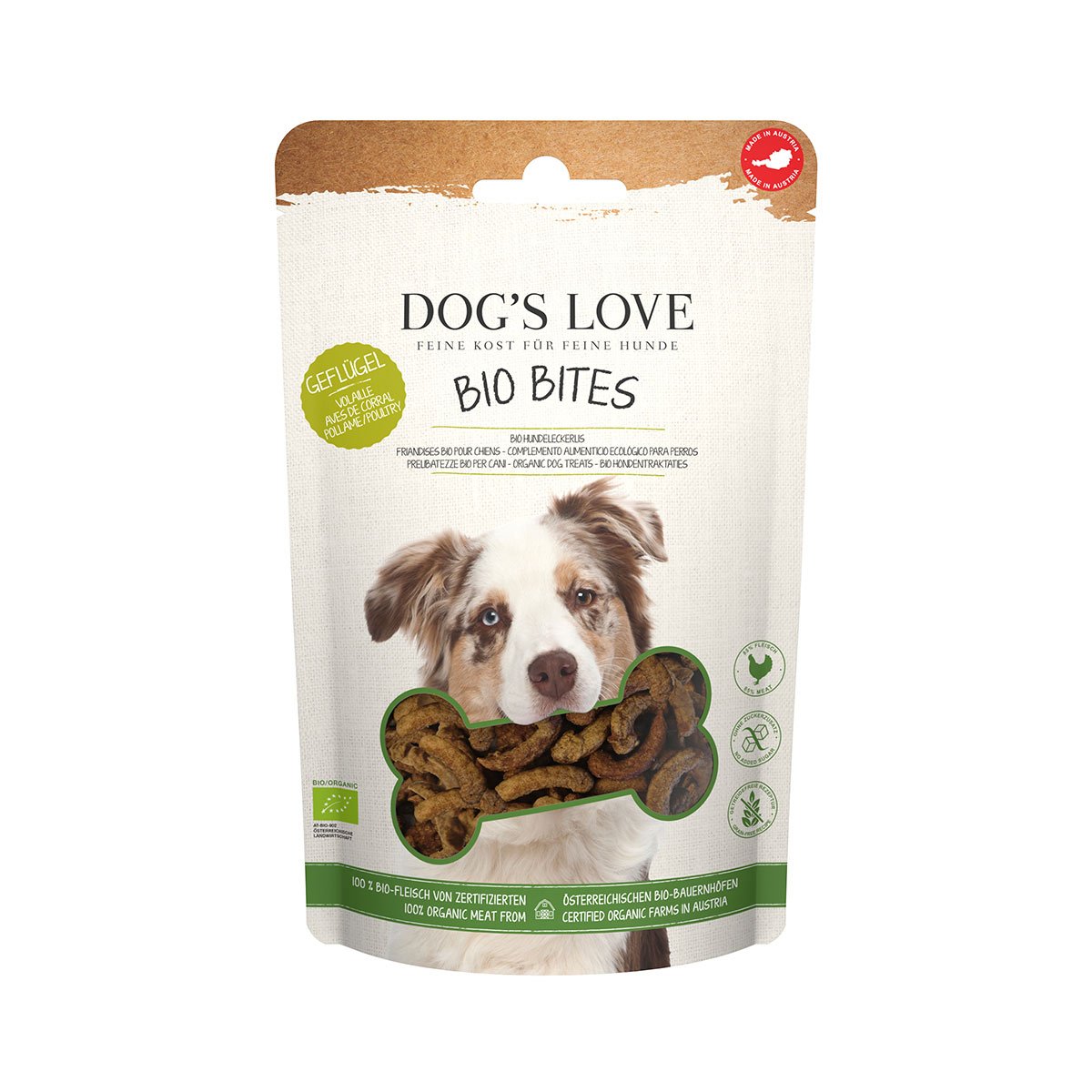 DOG'S LOVE BIO BITES Geflügel 150g