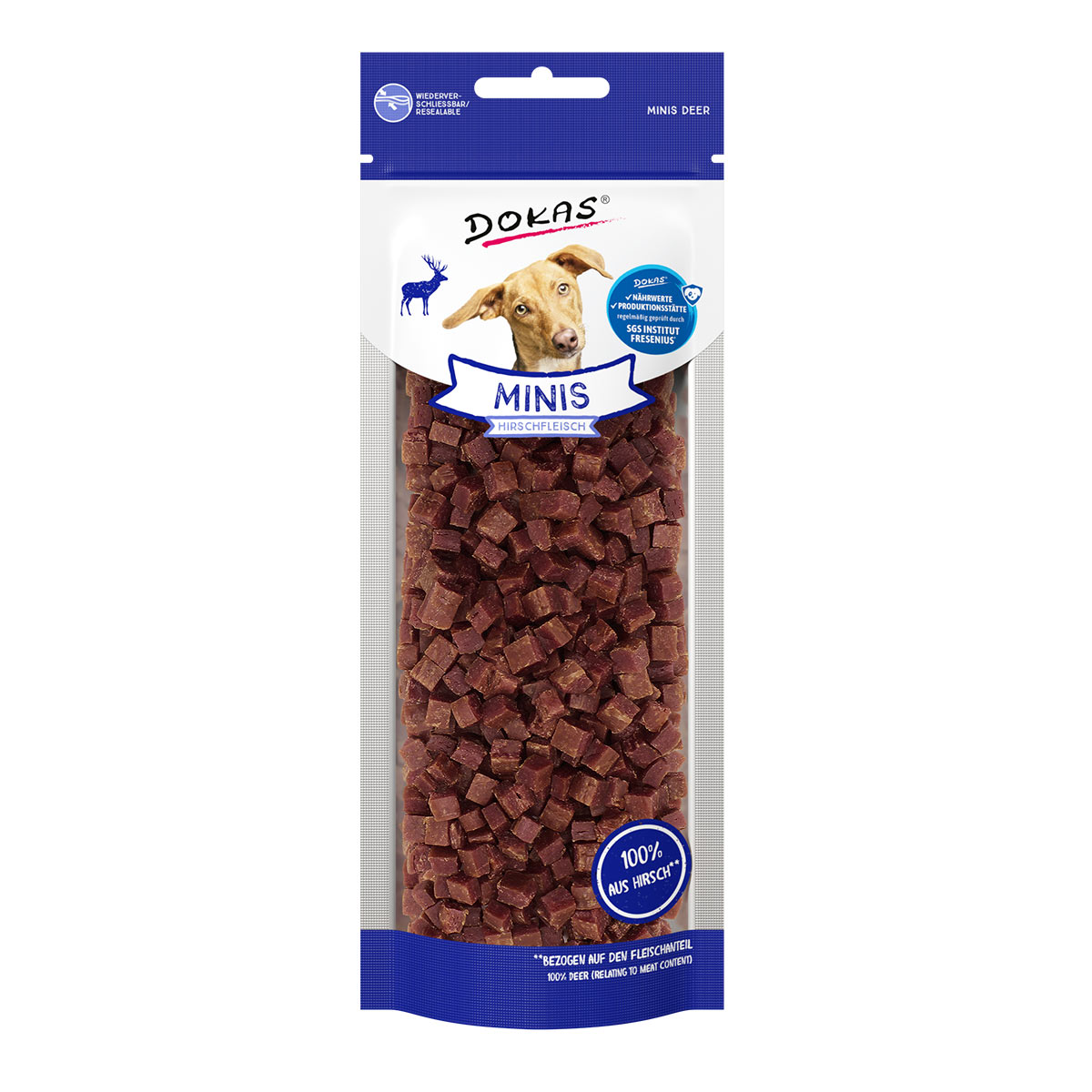 Dokas Minis Hirschfleisch 60g