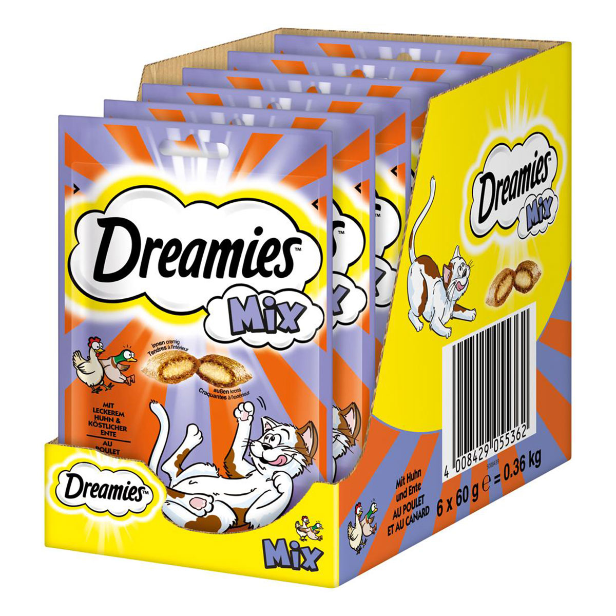 Dreamies Katzensnack Mix mit Huhn &amp; Ente