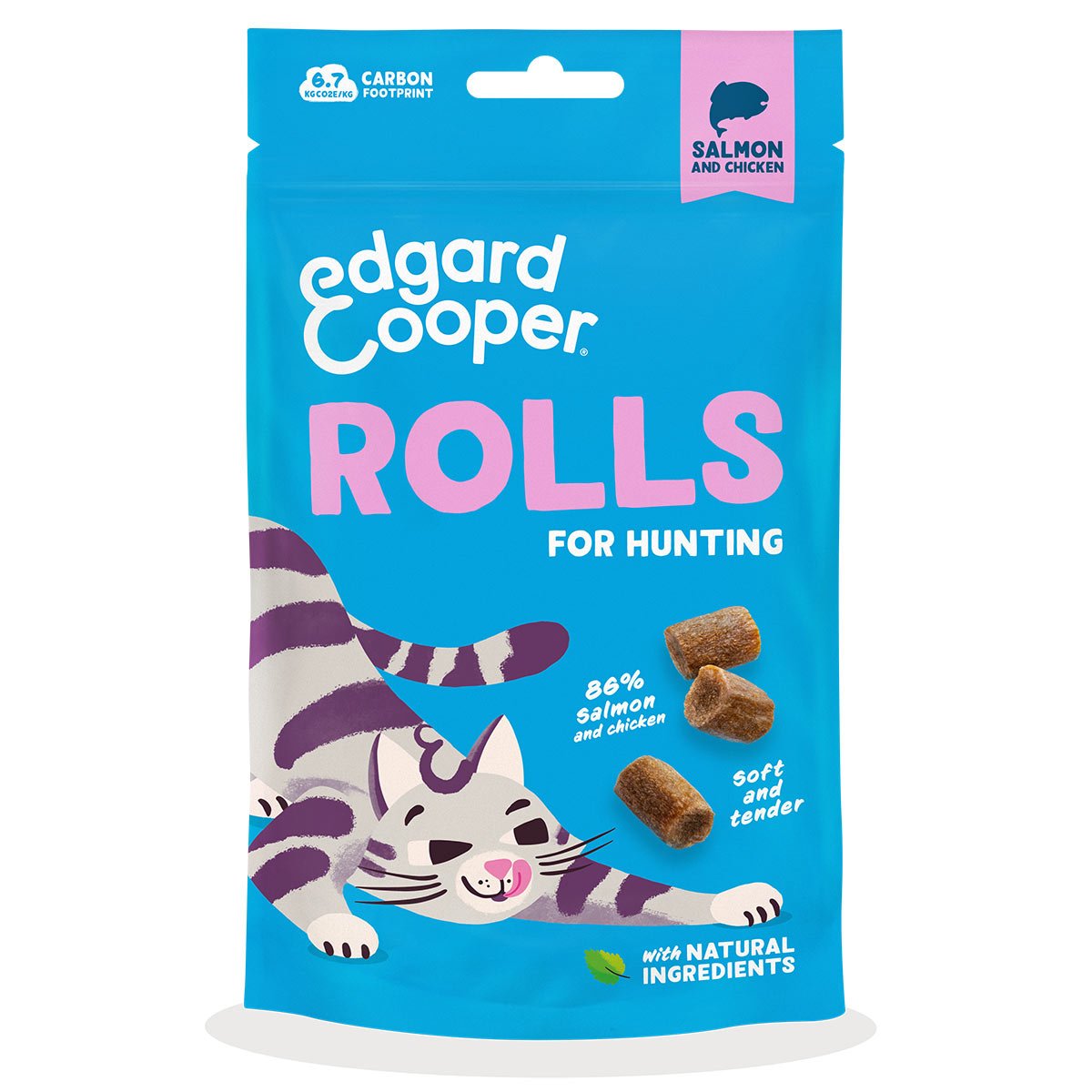 Edgard &amp; Cooper Rolls Lachs &amp; Huhn 45 g