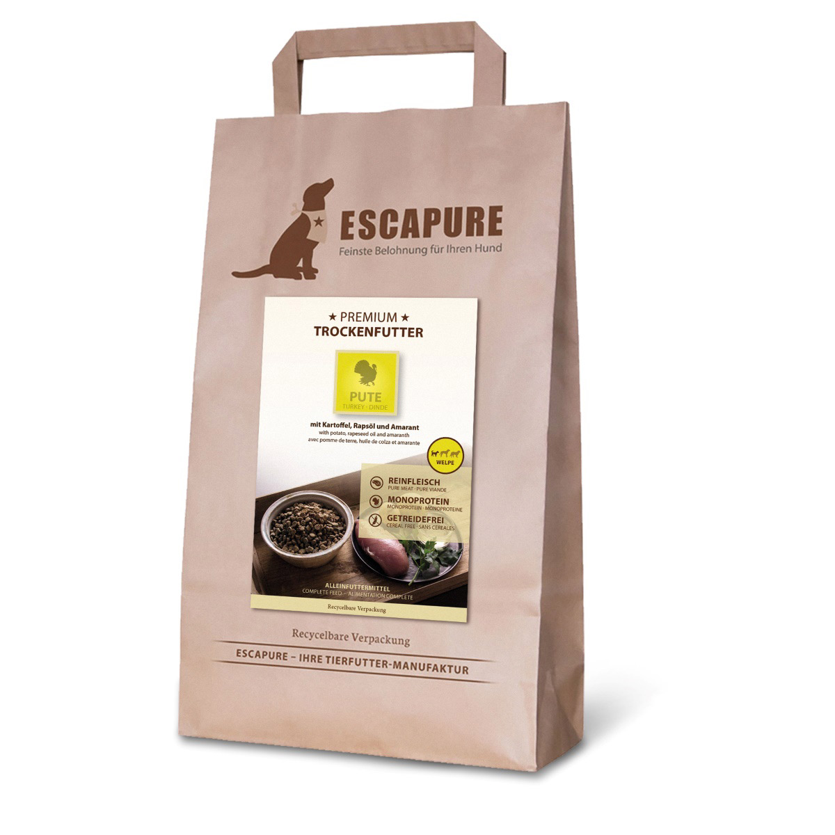 Escapure Pute Premium Trockenfutter Welpe