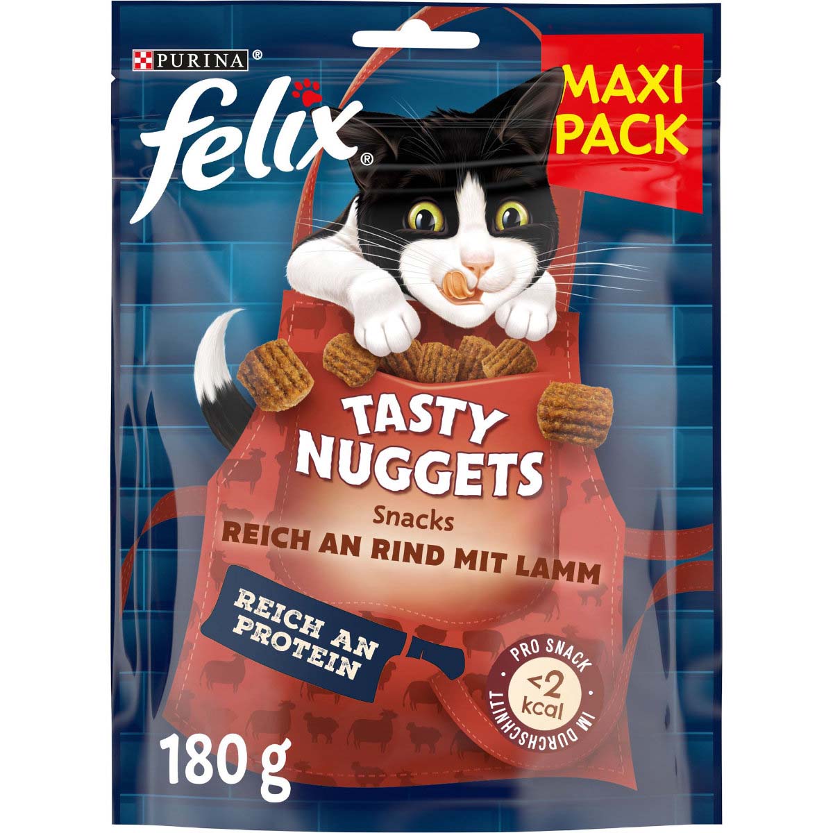 FELIX Tasty Nuggets Katzensnack Rind und Lamm