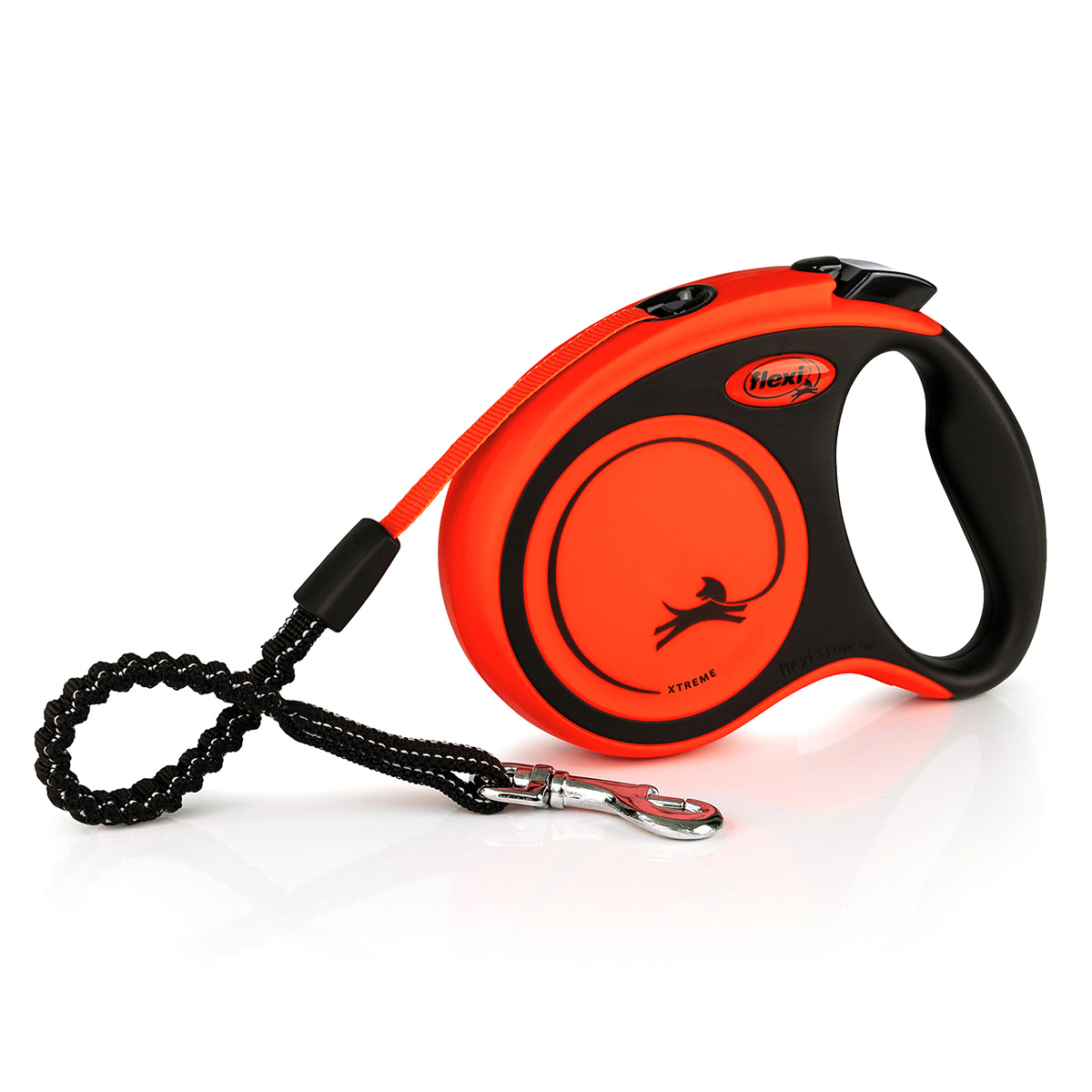 flexi XTREME Gurtleine schwarz/orange