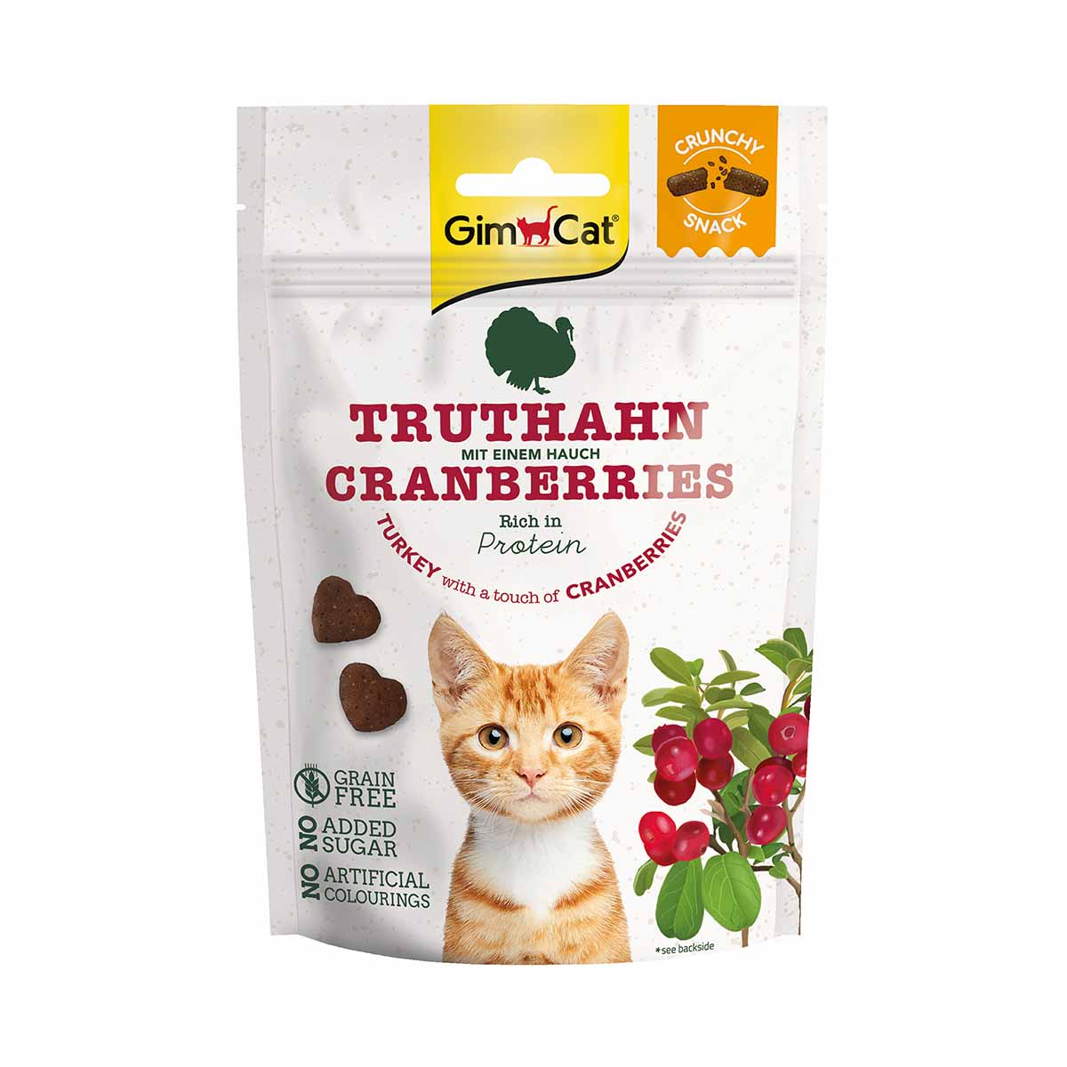 GimCat Crunchy Snacks Truthahn mit Cranberries