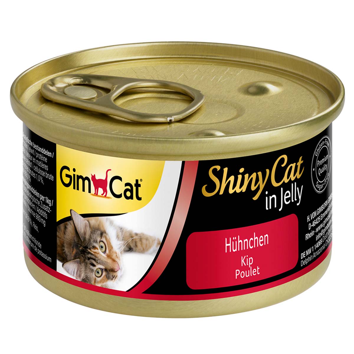 GimCat ShinyCat Hühnchen 6x70g