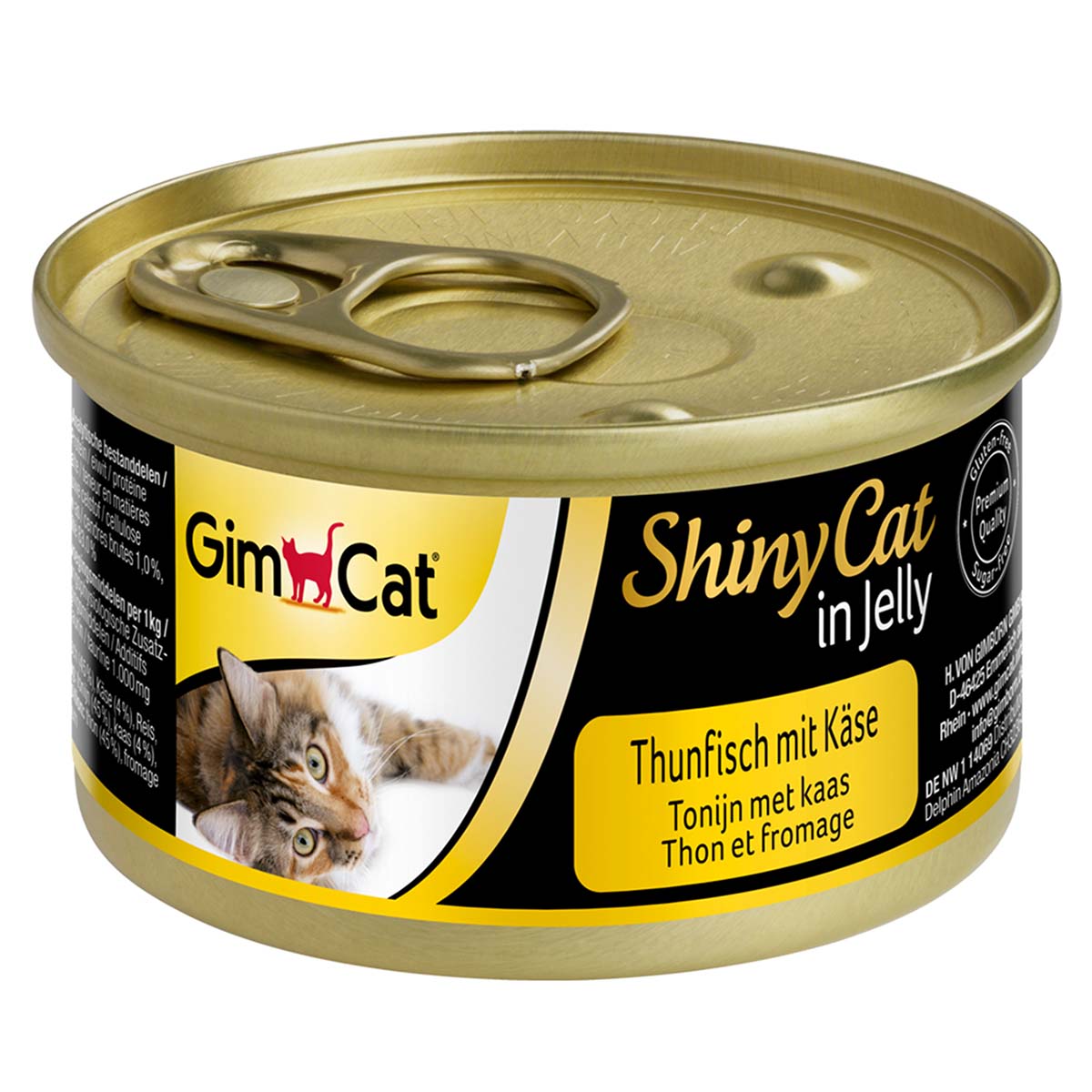 GimCat ShinyCat in Jelly Thunfisch mit Käse