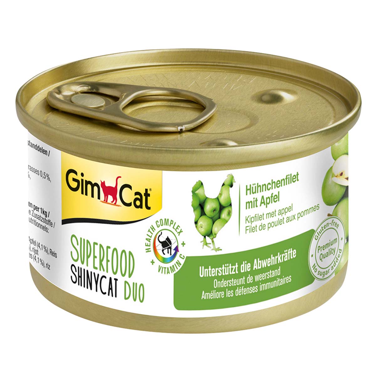 GimCat Superfood ShinyCat Duo Hühnchenfilet mit Äpfeln