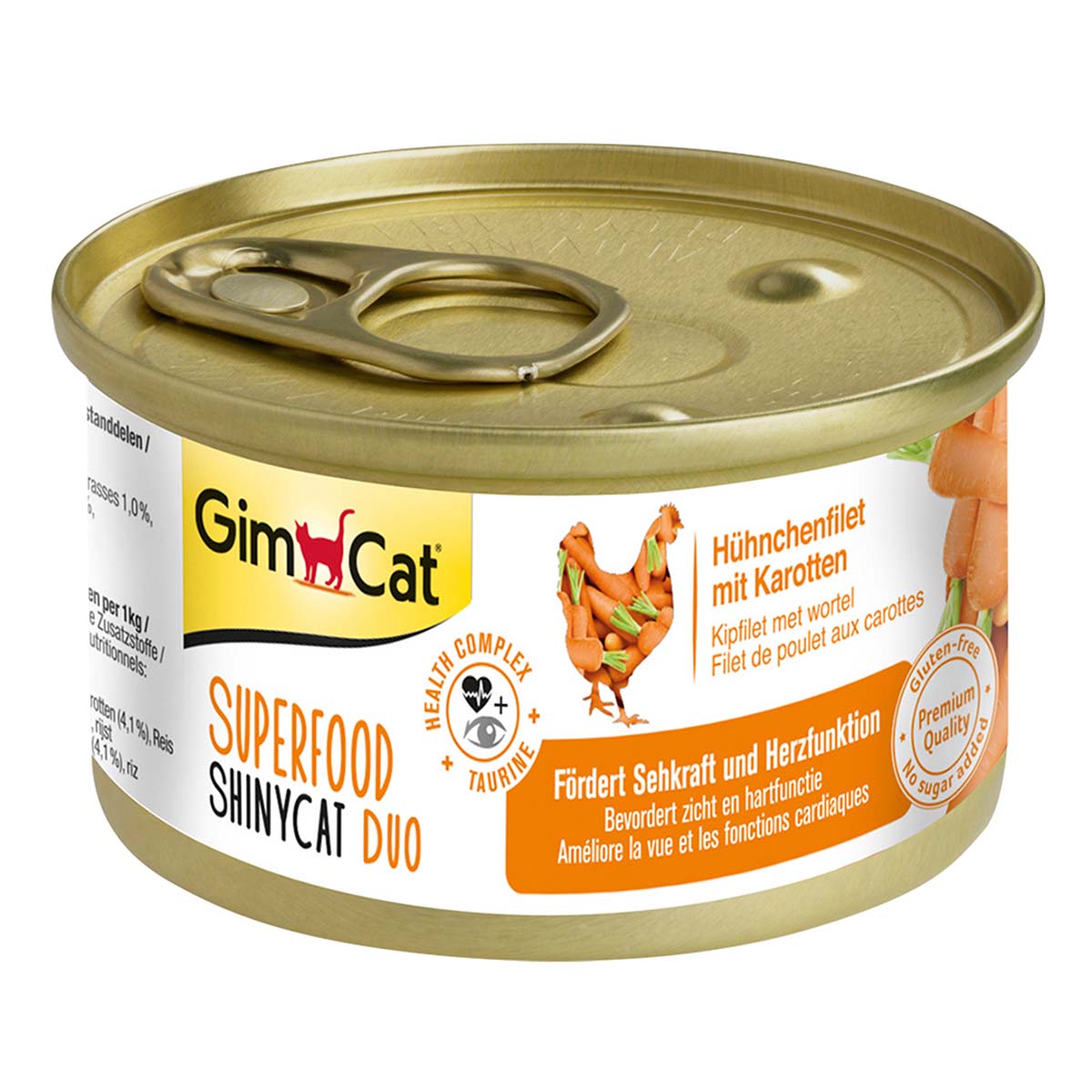 GimCat Superfood ShinyCat Duo Hühnchenfilet mit Karotten