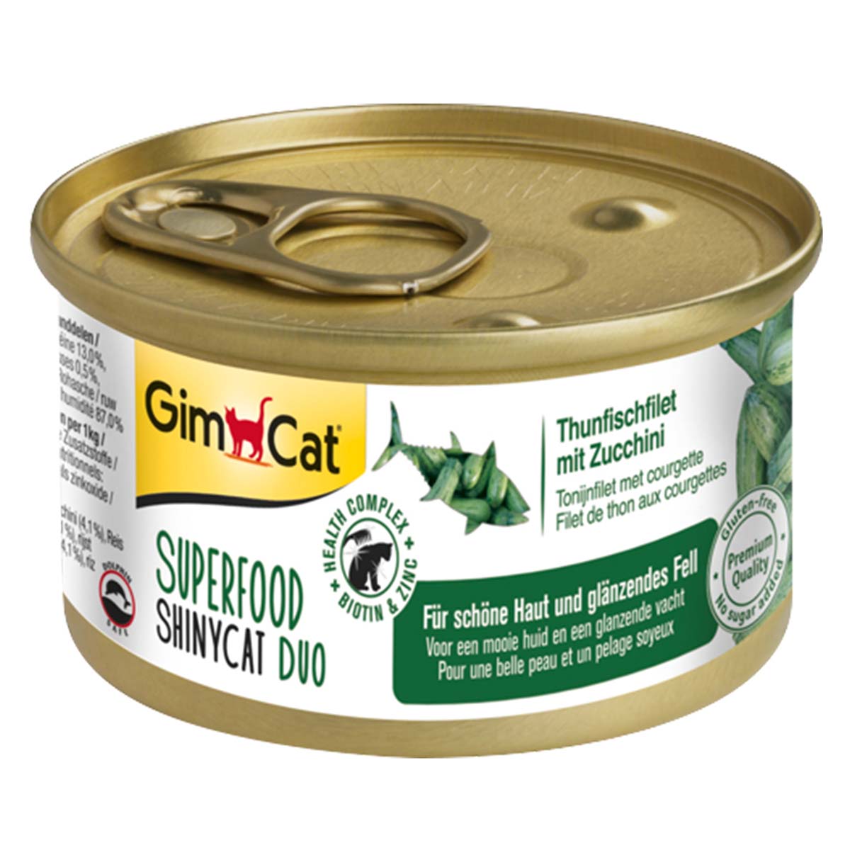 GimCat Superfood ShinyCat Duo Thunfischfilet mit Zucchini