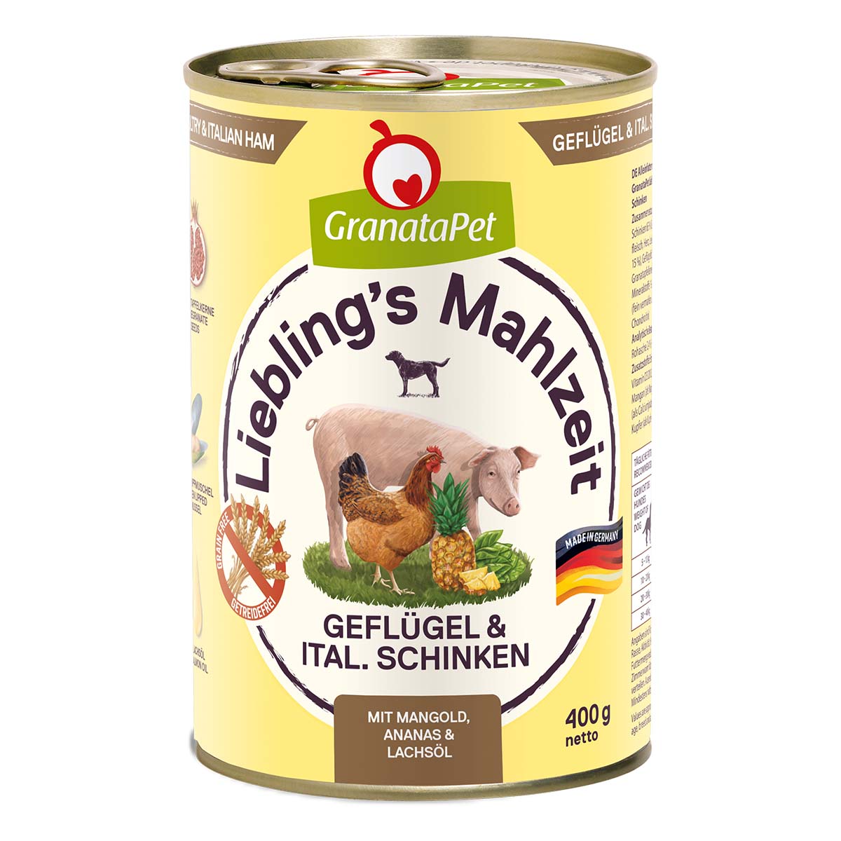 GranataPet Liebling's Mahlzeit Geflügel und italienischer Schinken