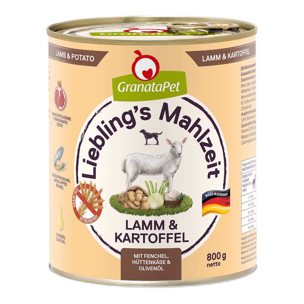 GranataPet Liebling's Mahlzeit Lamm und Kartoffel