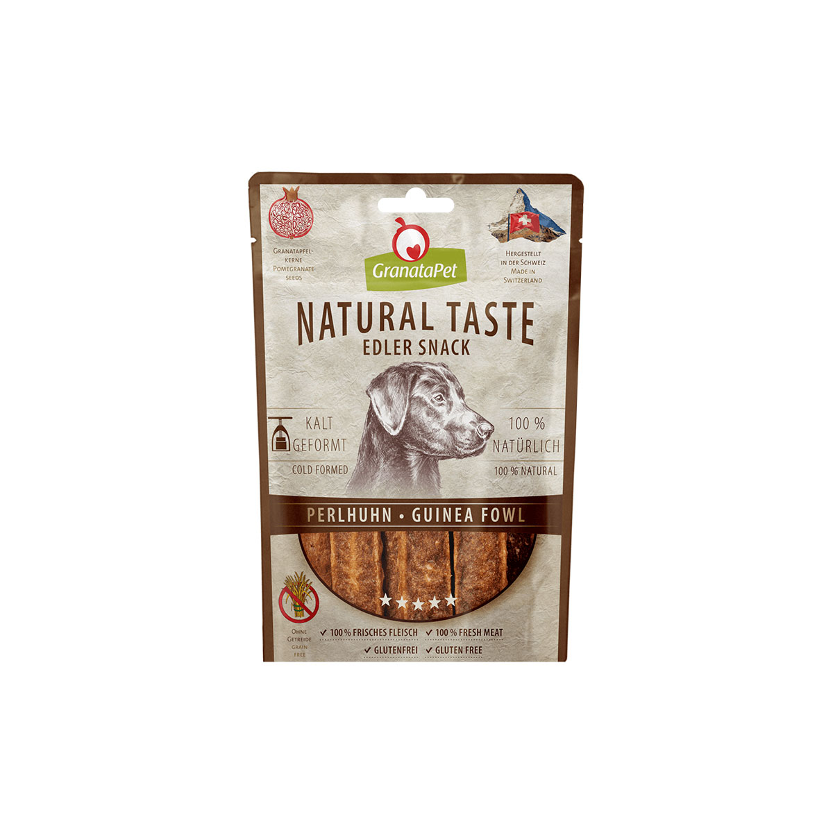 GranataPet Natural Taste Edler Snack Perlhuhn