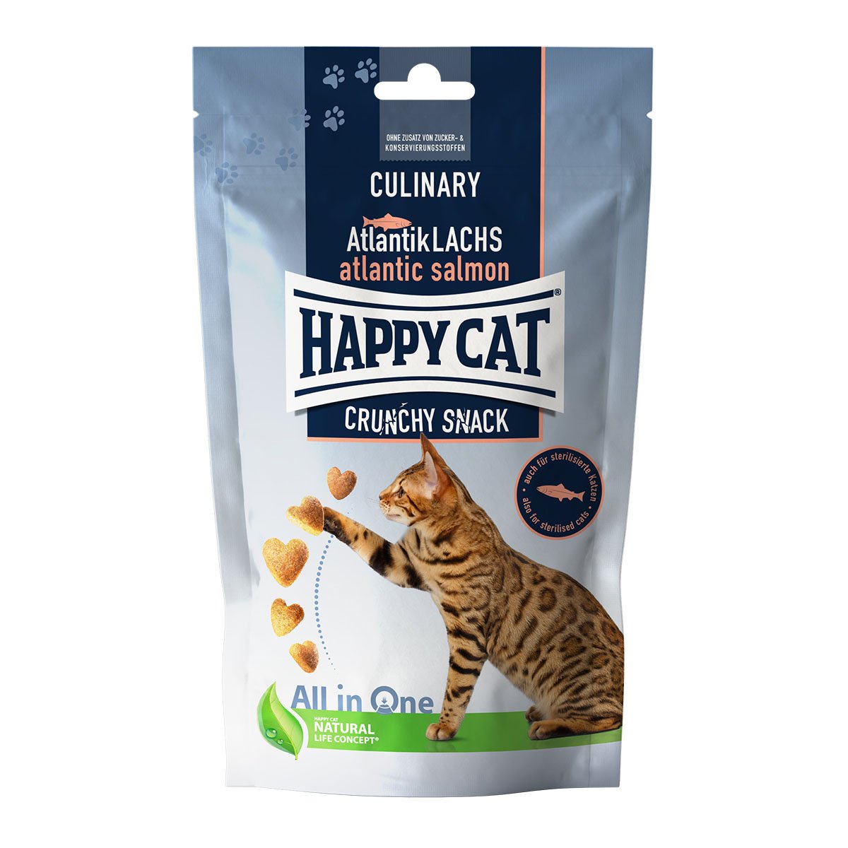 Happy Cat Culinary Crunchy Snack Atlantik-Lachs