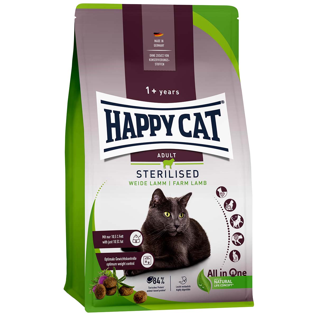 Happy Cat Sterilised Adult Weide Lamm