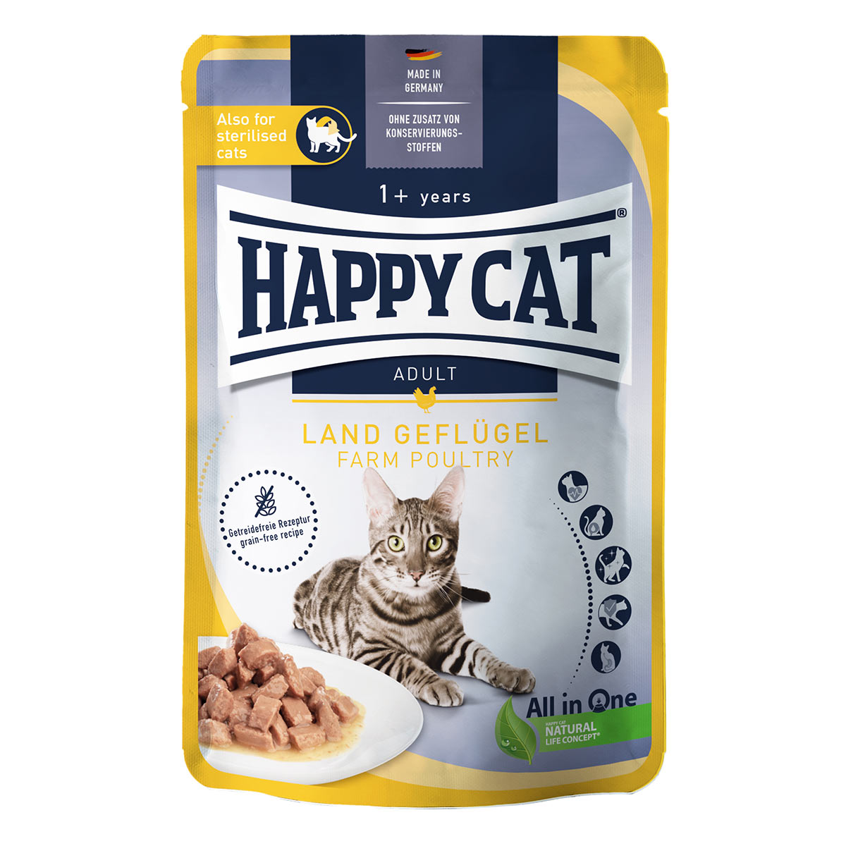 Happy Cat Meat in Sauce Land Geflügel