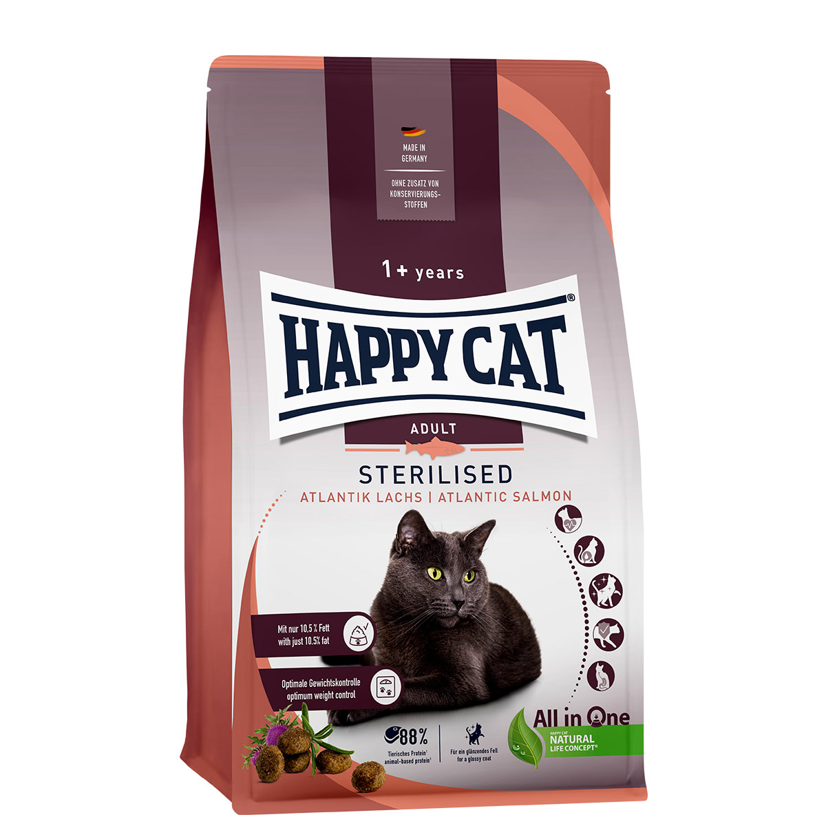 Happy Cat Sterilised Adult Atlantik Lachs