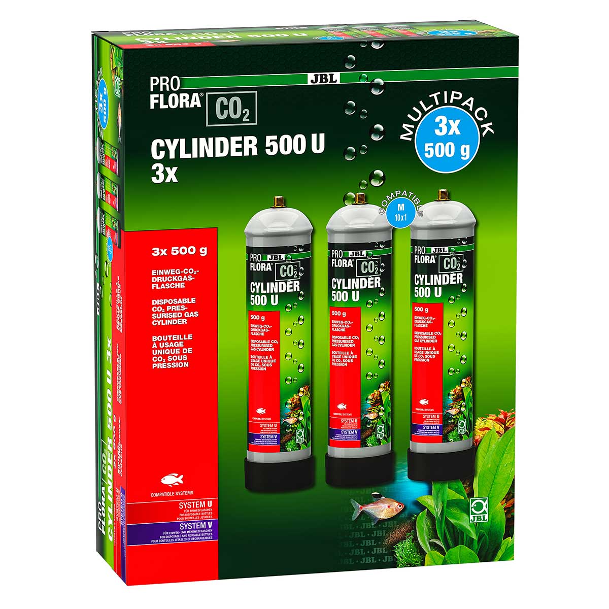 JBL PROFLORA CO2 CYLINDER 500 U (3er Vorteils-Pack)