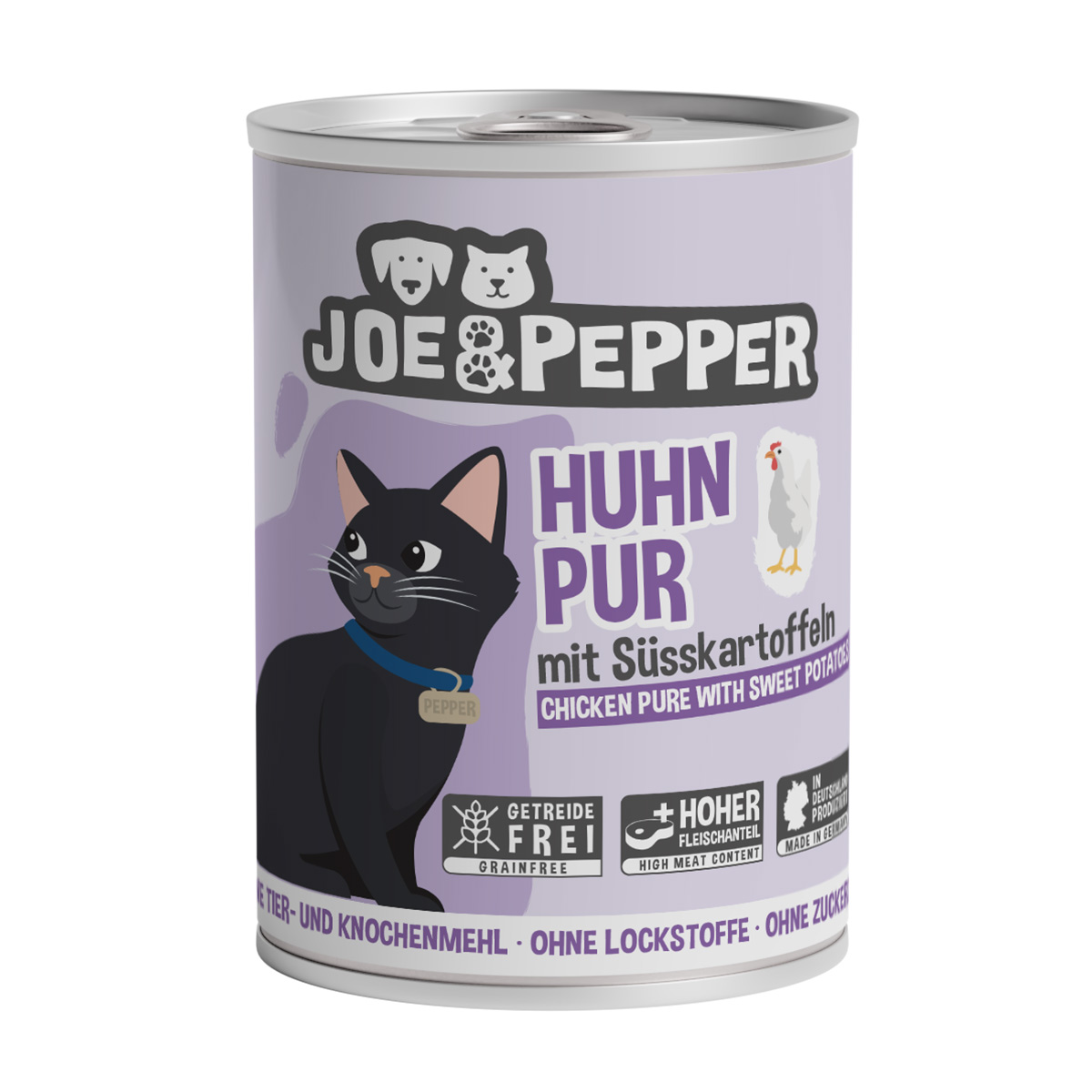 Joe &amp; Pepper Cat Huhn pur mit Süßkartoffeln