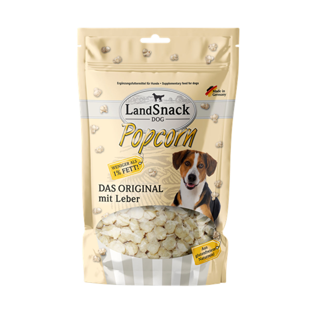 LandSnack Dog Popcorn mit Leber 100g