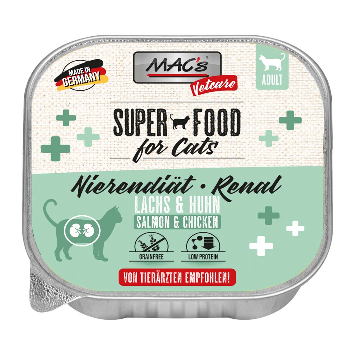 MAC's Cat Vetcare Lachs und Huhn Nierendiät