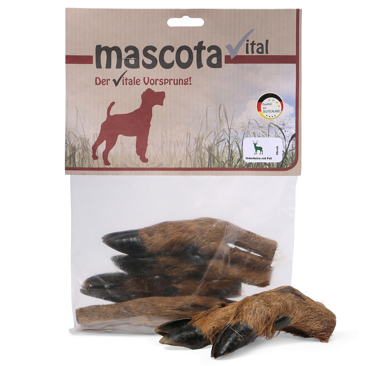 Mascota vital Reh/Hirsch-Unterbeine mit Fell &amp; Sehnen 200g