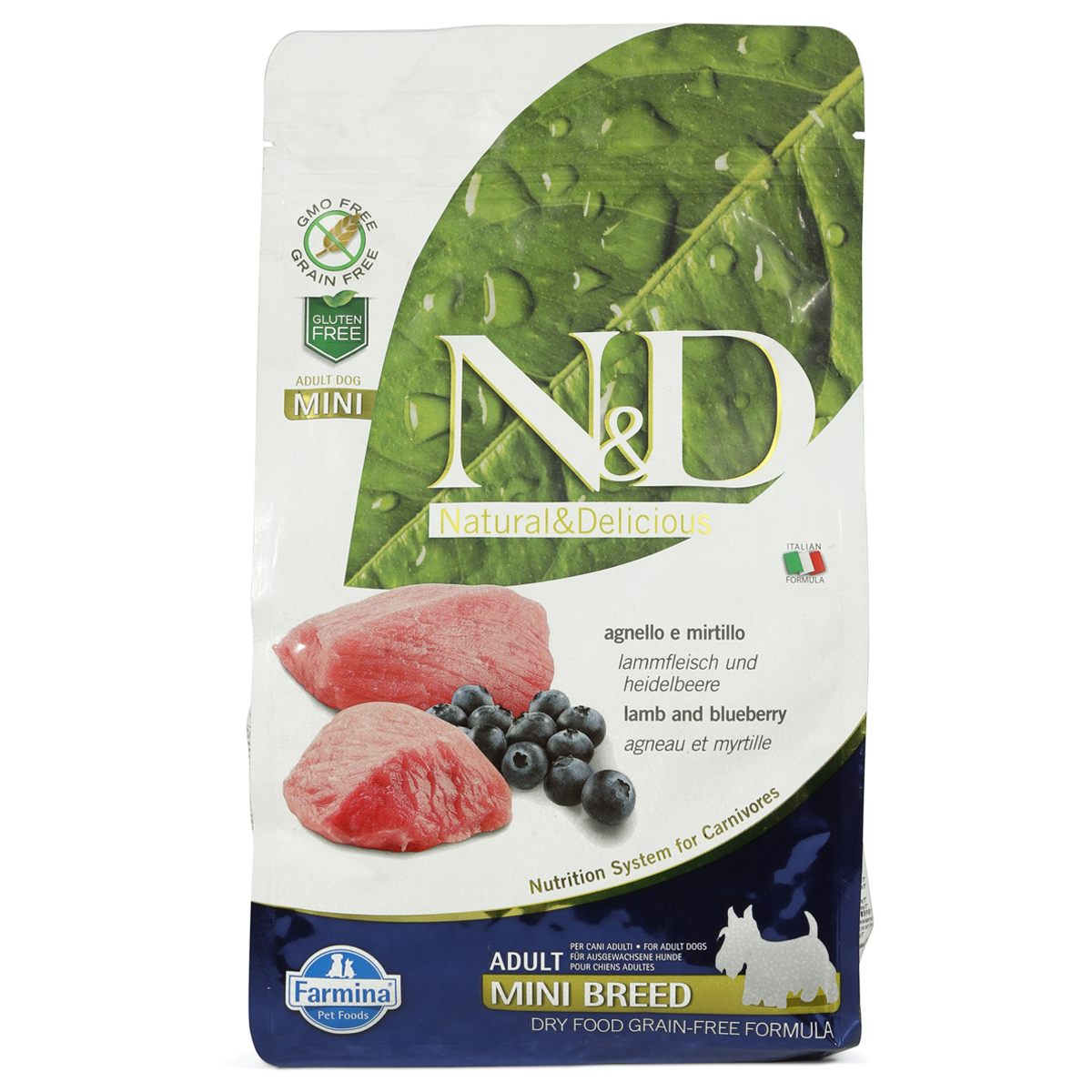 N&amp;D Hundefutter Lamm&amp;Heidelbeeren Mini Adult getreidefrei 800g