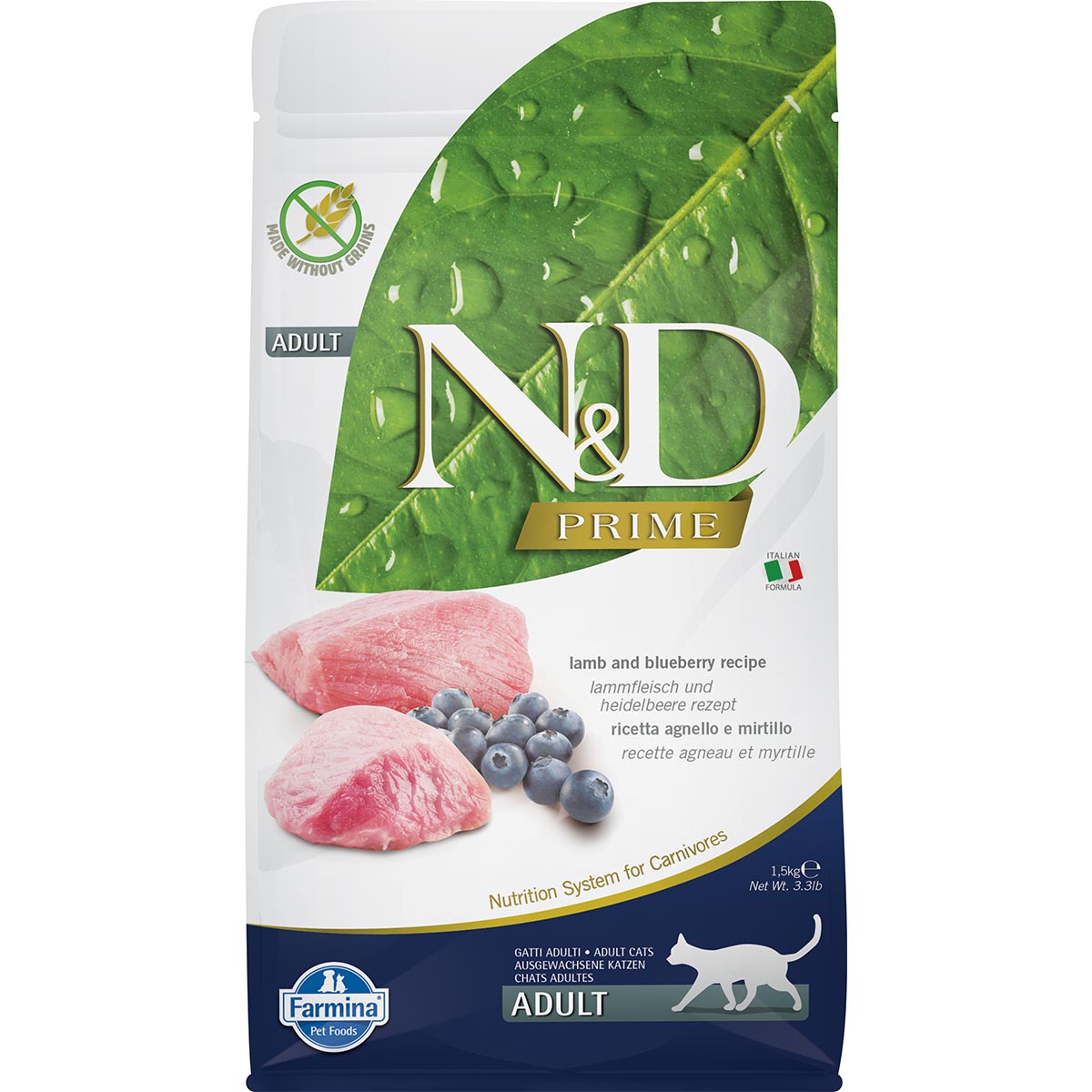 N&amp;D Katzenfutter Lamm&amp;Heidelbeeren Adult getreidefrei