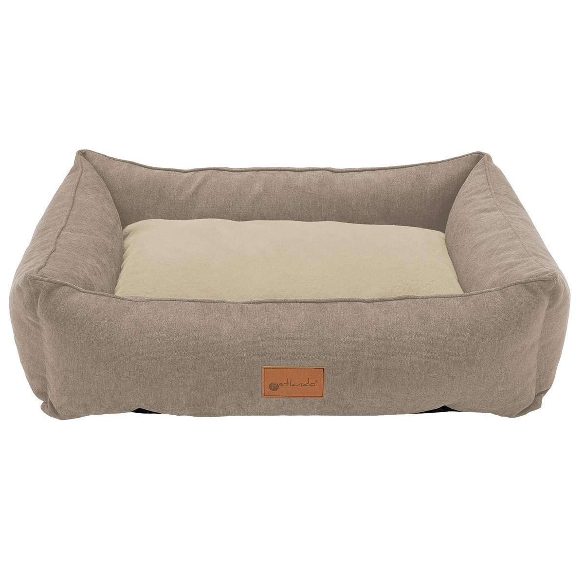 Petlando orthopädisches Hundebett Bergen cappuccino M 70x50x20cm | Gebrauchtware