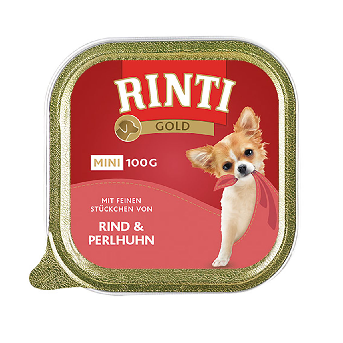 Rinti Gold Mini feine Stückchen von Rind &amp; Perlhuhn