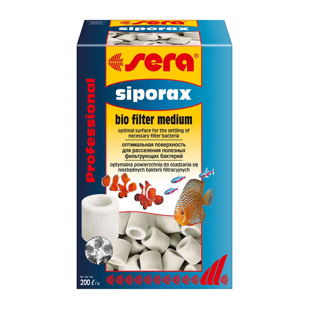 Sera siporax 2,9kg (10l)