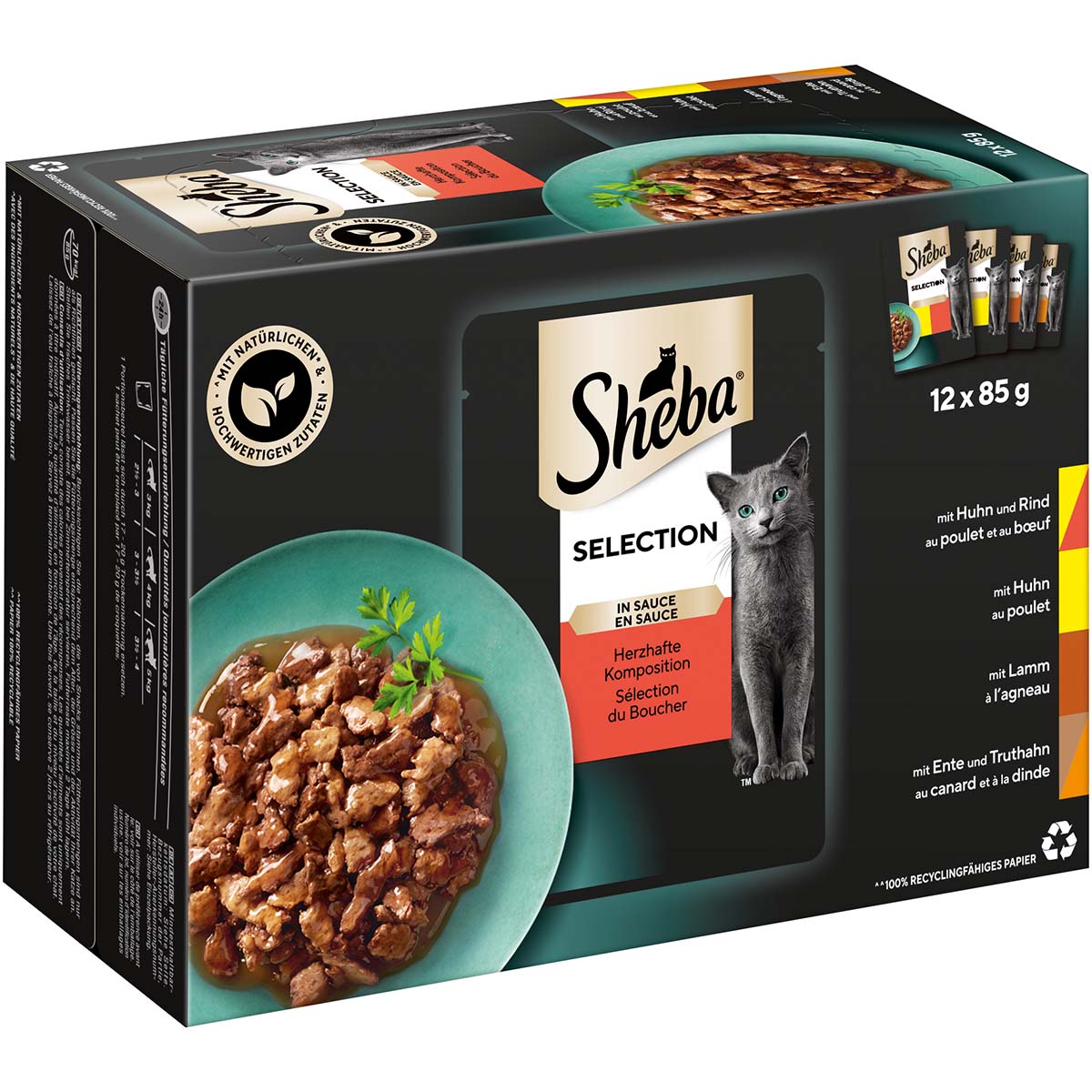 Sheba Selection in Sauce Herzhafte Komposition Multipack