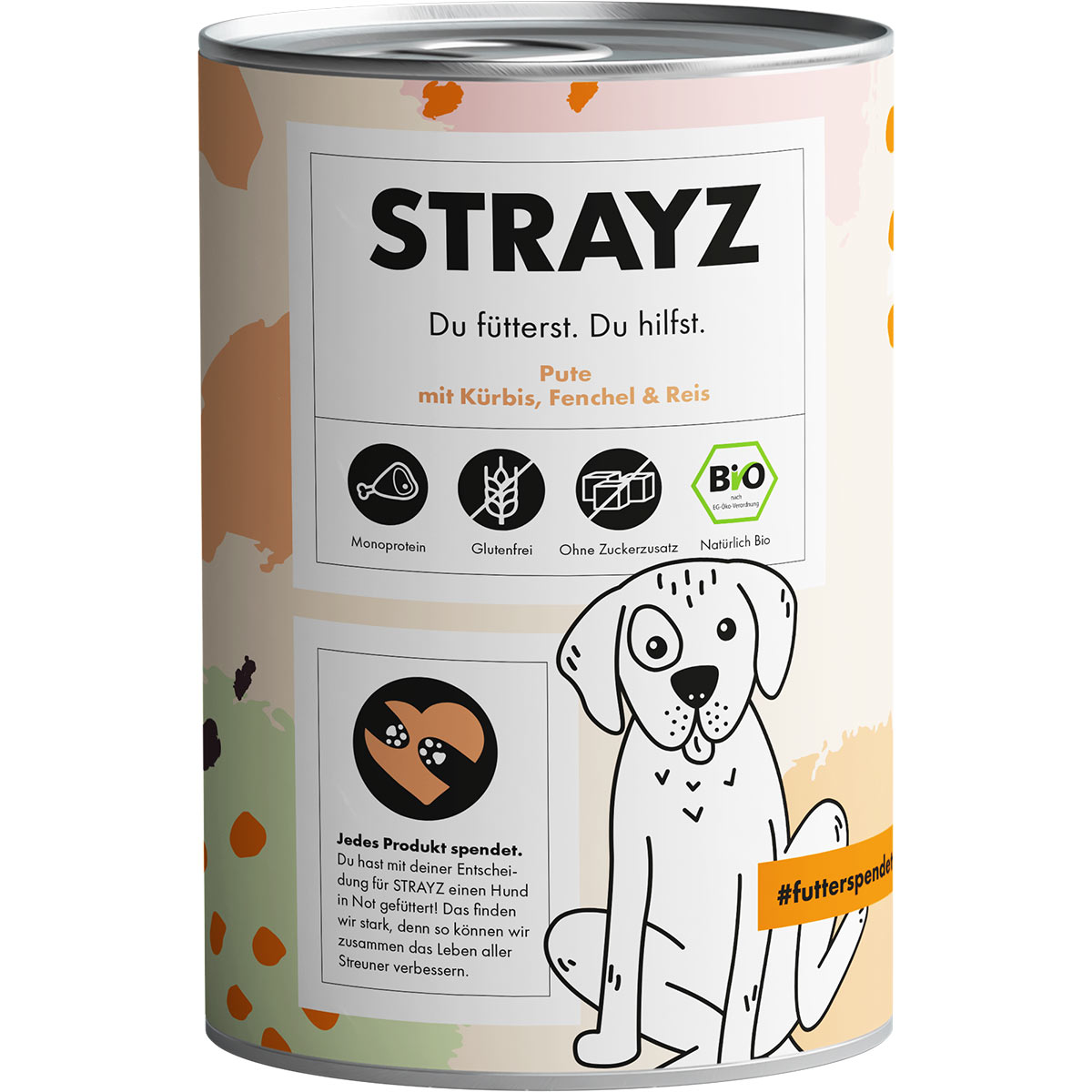 STRAYZ BIO Pute mit Kürbis, Fenchel &amp; Reis