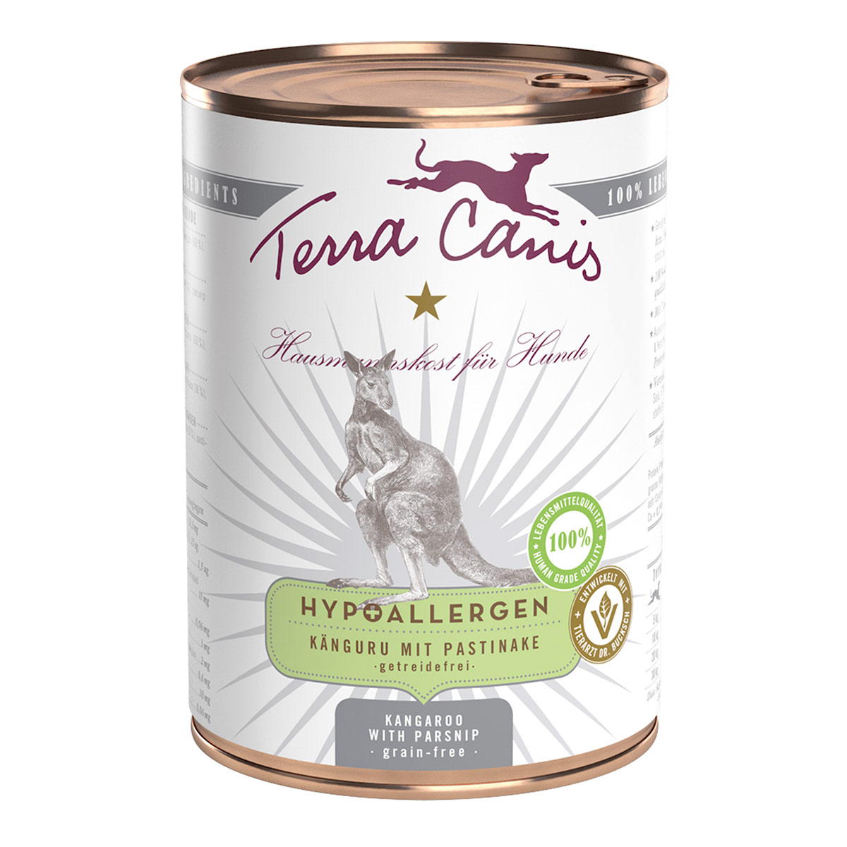 Terra Canis HYPOALLERGEN – Känguru mit Pastinake