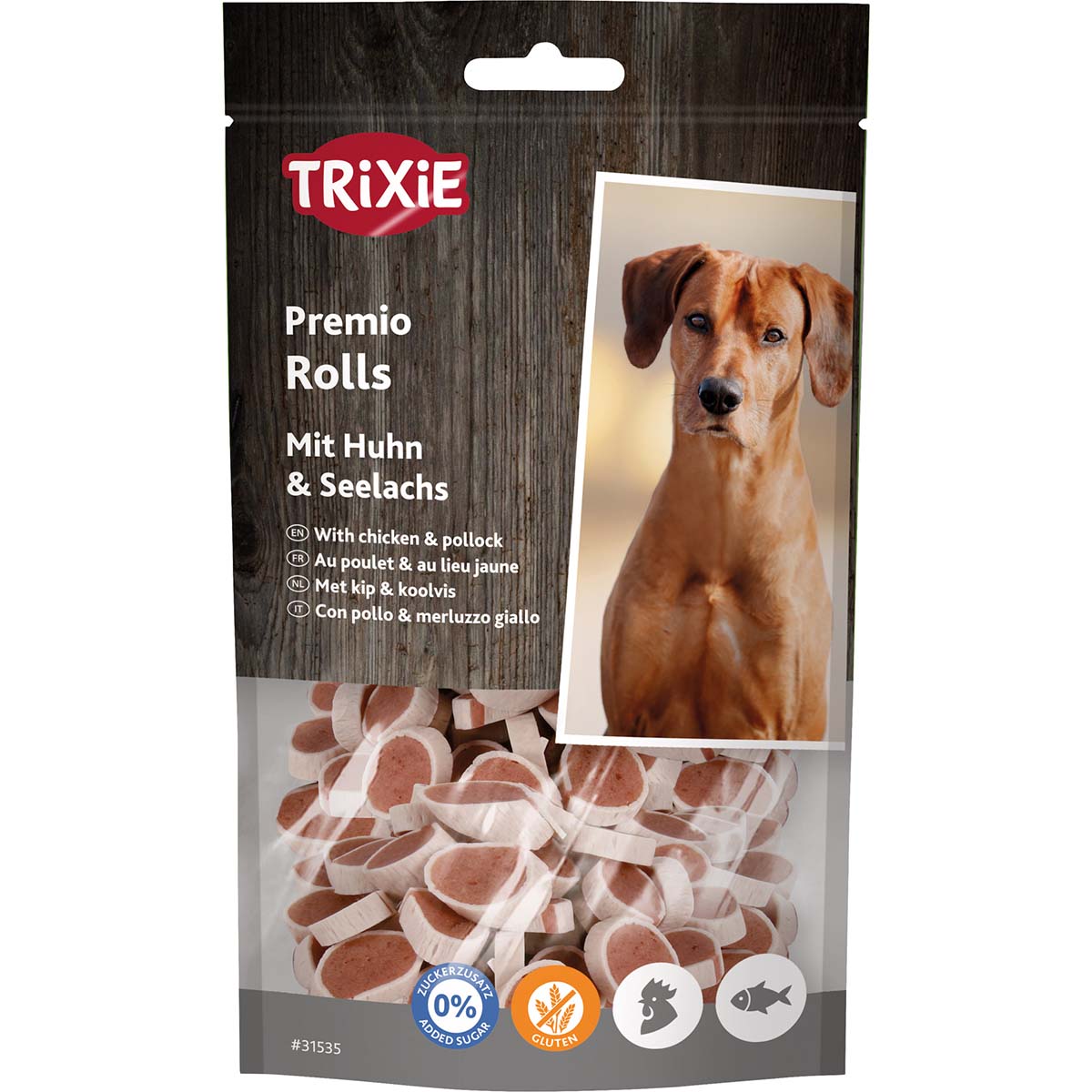 Trixie Hundesnack PREMIO Rolls mit Hühnchen und Seelachs