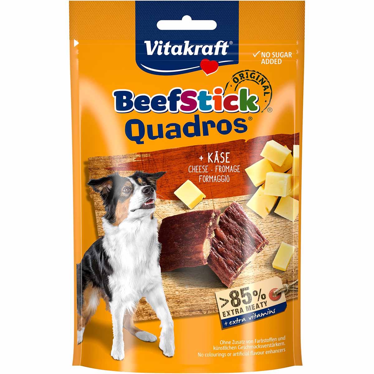 Vitakraft Hundesnack Beef-Stick Quadros Käse