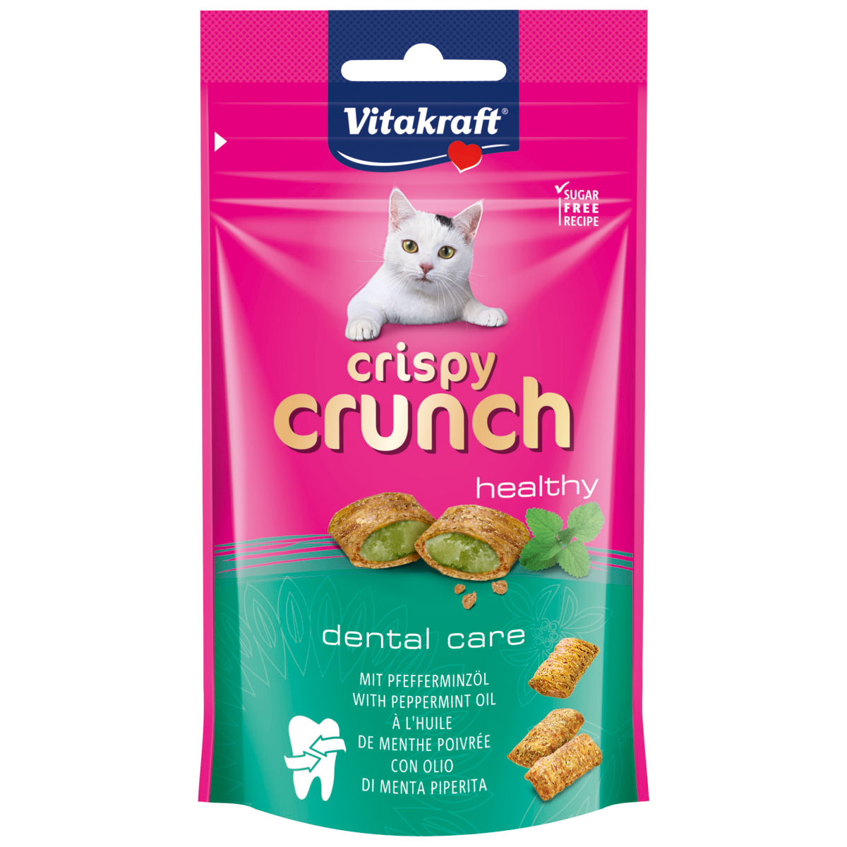 Vitakraft Katzensnack Crispy Crunch Dental mit Pfefferminzöl