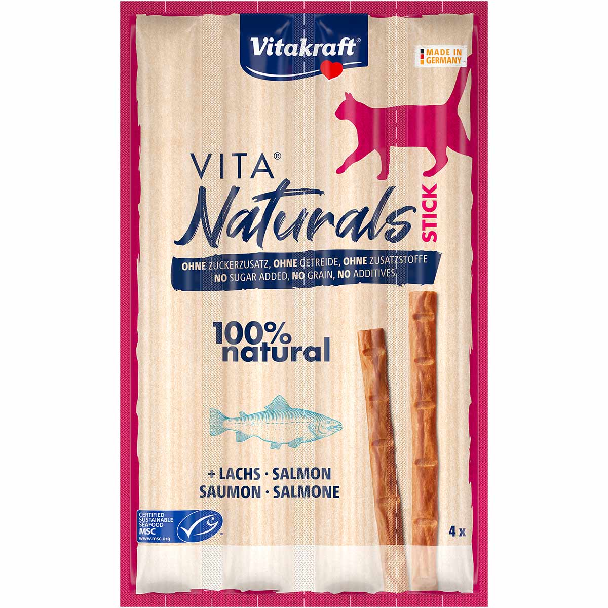 Vitakraft Vita Naturals Stick mit Lachs 