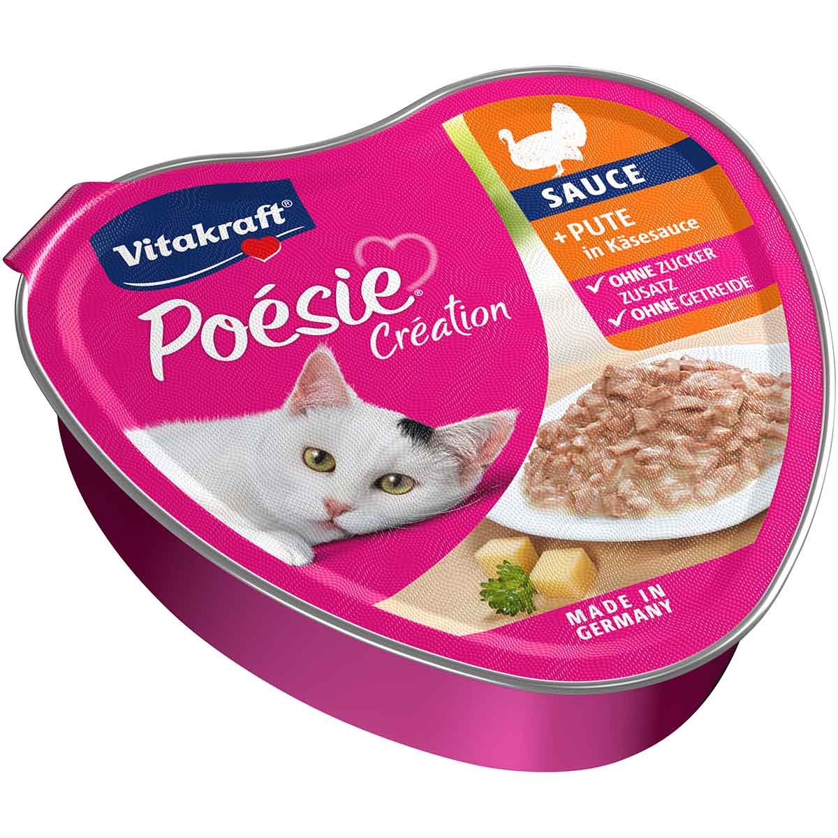 Vitakraft Poésie Création mit Pute in Käsesauce