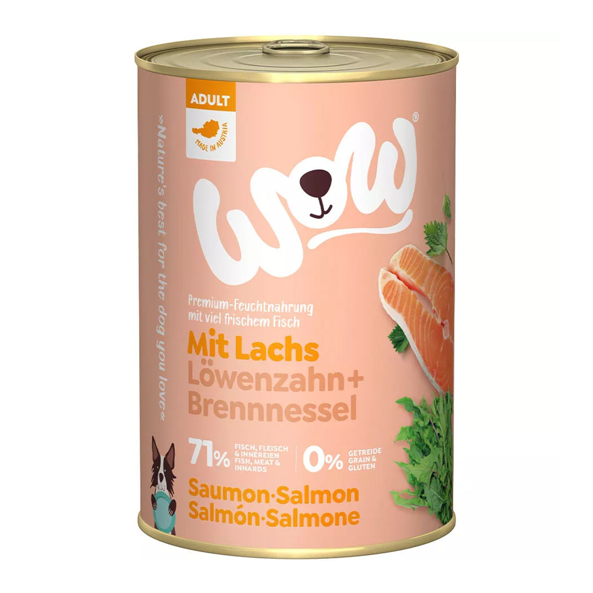 WOW Adult Lachs mit Löwenzahn und Brennnessel